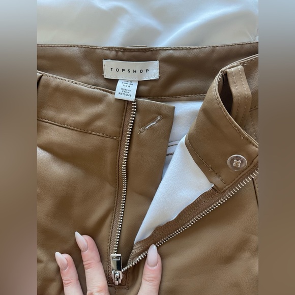 Topshop Tammy Faux Leather Biker Pants - Picture 7 of 7